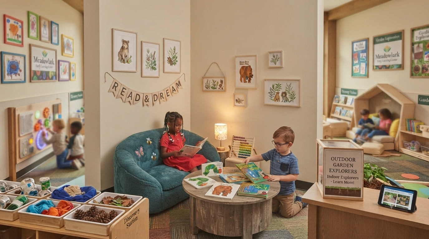 Cosy reading corner